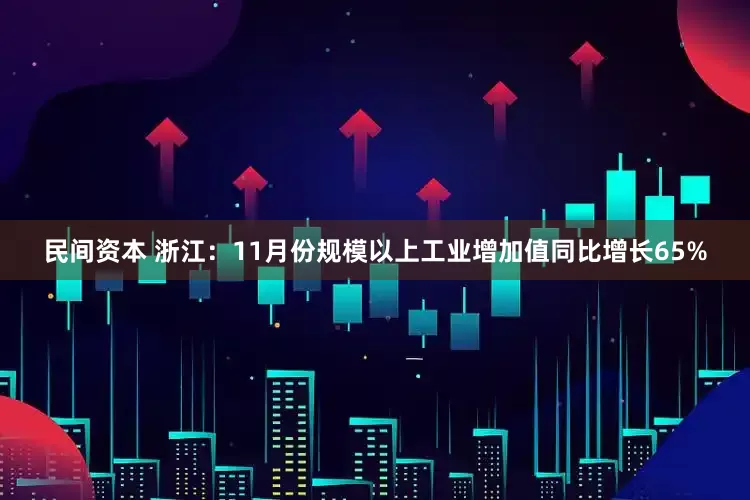 民间资本 浙江：11月份规模以上工业增加值同比增长65%